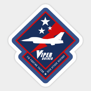 F-16 Viper Driver Sticker